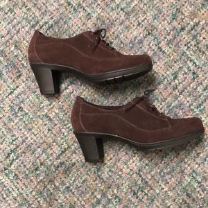 Clarks Bendables Leather Heeled Booties